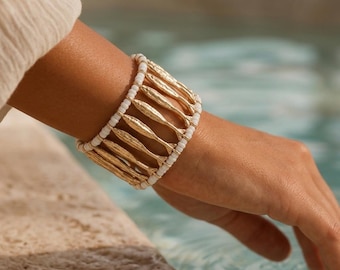 Fischarmband, Küstenarmband, Strandarmband, Boho-Armband, Statement-Armband, Statement-Schmuck, Trendarmband