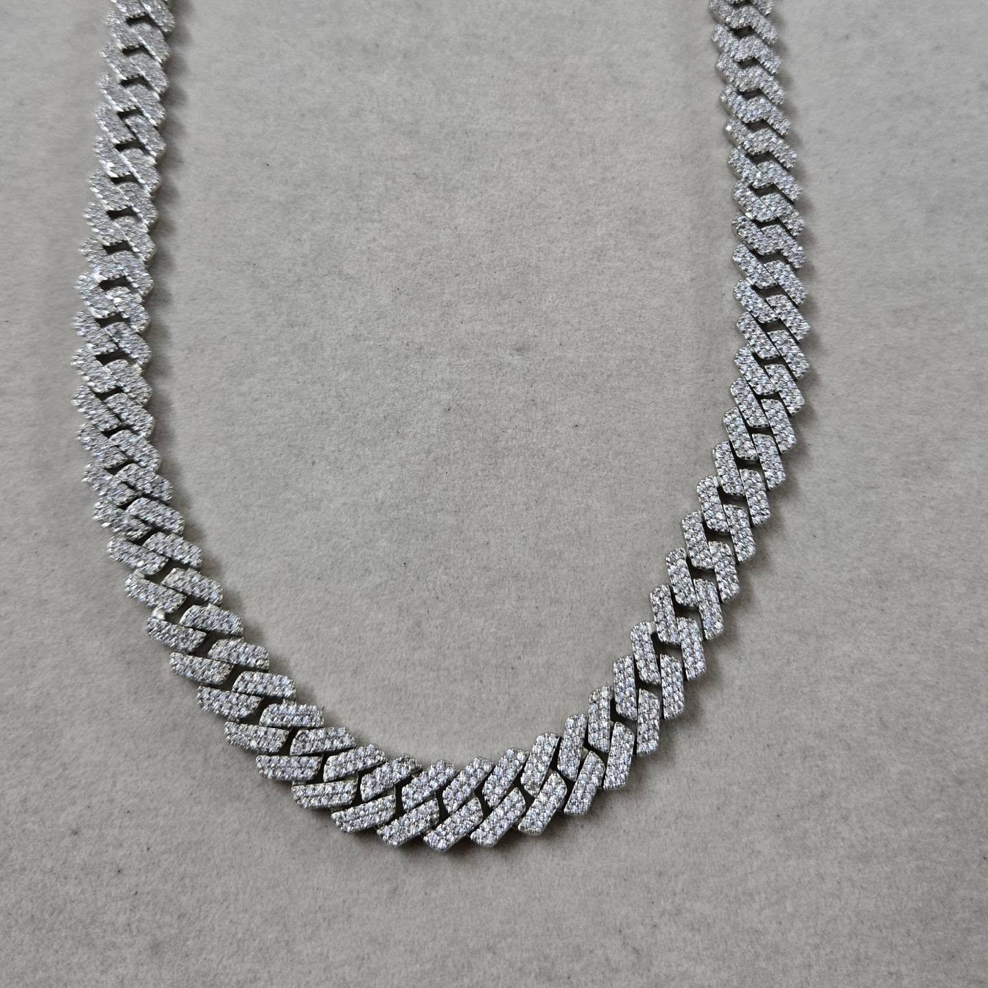 Iced Out Cuban Link Chain: 14mm Stainless Steel Miami Hip Hop