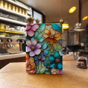 Kindle-skal med glasblomma, Paperwhite 12:e 7"/11:e 6,8"/10:e 6", Kindle 10:e 11:e generationen, Kindle 2024 Colorsoft-fodral, anpassat Kobo Clara-skal