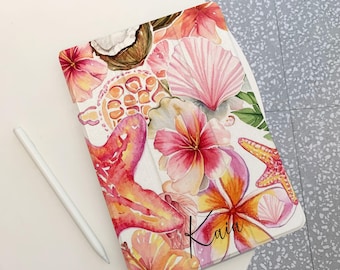 Flower Collage iPad Case for iPad Pro 12.9” 11” 2024, Air 6 5 4,Mini 6, M4 M2, iPad 10 9 8 10.9", Custom iPad Case with Apple Pencil Holder