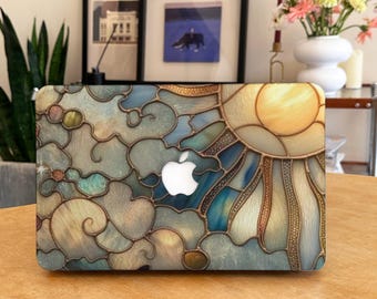 Sun Mystery MacBook Case for MacBook Pro16 15 14 13, Air 15 13, Retina 15 13, Laptop Sleeves 2025 2024 2023, M4 M3 M2, New Macbook Cover