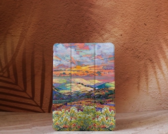 Natural Scenery iPad Case for iPad Pro 12.9” 11” 2024, Air 6 5 4, Mini 6, M4 M2, iPad 10 9 8 10.9",Custom iPad Case with Apple Pencil Holder