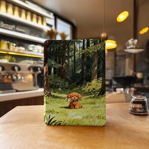 Étui pour Kindle pour chien des forêts Paperwhite 12th 7"/11th 6,8"/10th 6", Kindle 10th 11,12th, Kindle Colorsoft 2025, étui Kobo Clara avec dragonne