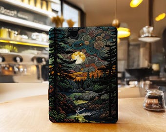 Forest Moon Kindle Case Paperwhite 12th 7"/11th 6.8"/10th 6", Kindle 10th 11th Gen, Kindle 2024 Colorsoft, Kobo Clara Case with Hand Strap