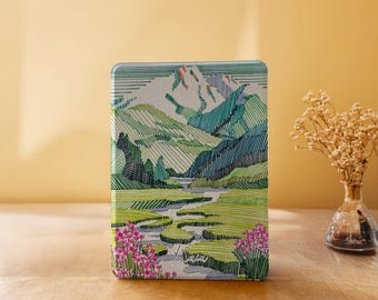 Funda para Kindle Mountain View Paperwhite 12.º (7")/11.º (6.8")/10.º (6"), Kindle 10.º, 11.º y 12.º, Kindle Colorsoft 2025, funda con correa para Kobo Clara