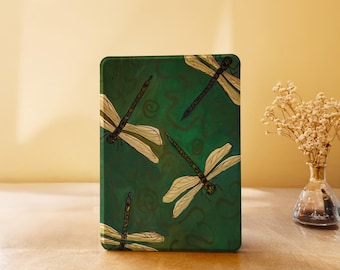 Dragonfly Retro Kindle Case Paperwhite 12th 7"/11th 6.8"/10th 6", Kindle 10th 11th Gen, Kindle 2024 Colorsoft Cover, Custom Kobo Clara Case