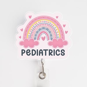 Pediatric Nurse Badge Reel, PICU Badge Reel, PICU Nurse Gift, Hospital Badge Reel, Badge Reel for Nurse