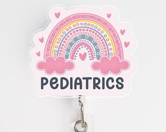 Pediatric Nurse Badge Reel, PICU Badge Reel, PICU Nurse Gift, Hospital Badge Reel, Badge Reel for Nurse