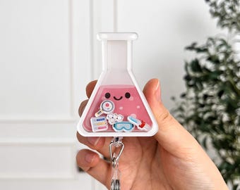 Lab Shaker Badge Reel: Laboratory Badge Holder