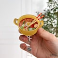 Korean Ramen Shaker Badge Reel: Asian Food ID Holder product logo