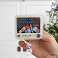 Heart Monitor Shaker Badge Reel: Playful EKG Nurse Badge Clip product logo