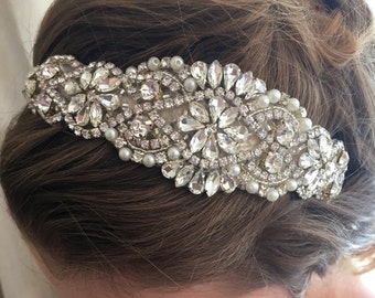 Bridal Headband - Wedding Headband - Bridal Headpiece- Bridal Hairpiece - Simply Beautiful