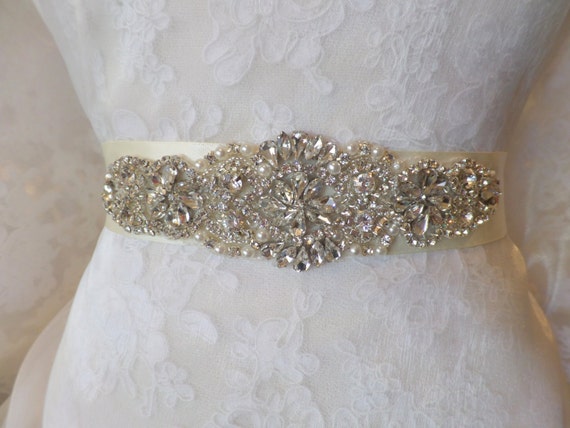 Wedding Belt Bridal Belt Sash Bridal Sash Belt Crystal Etsy