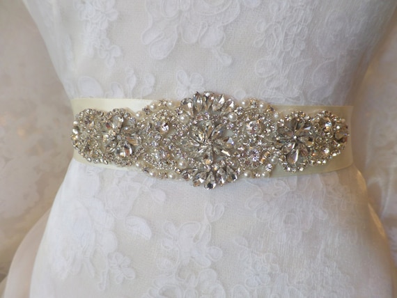 Wedding Belt Bridal Belt Sash Bridal Sash Belt Crystal Etsy