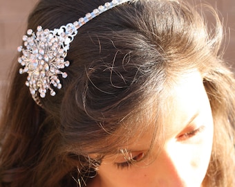 Bridal Headband, Rhinestone  Bridal Headband, Crystal Wedding Headband, Wedding Bridal Hair Accessories