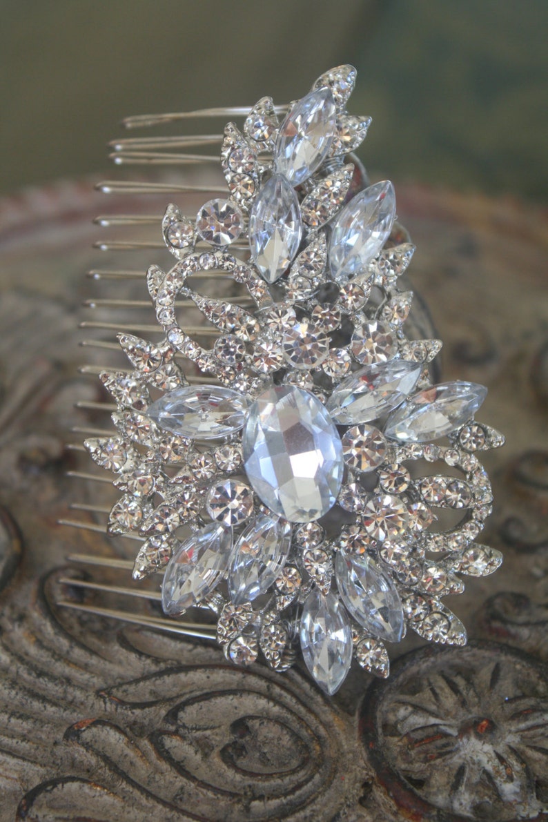 Bridal Headpiece Wedding Hair Comb Wedding Hair Accessories Bridal Hair Comb Bridal Comb Bridal Hair Crystal Wedding Comb
