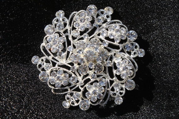 brooch for bridesmaid dress Rhinestone Brooch - Brooch Pin - Crystal Brooch - Wedding Sash Brooch -  Bridal Bouquets -bridal Sash- Bridal Sash- Bridesmaid Dress