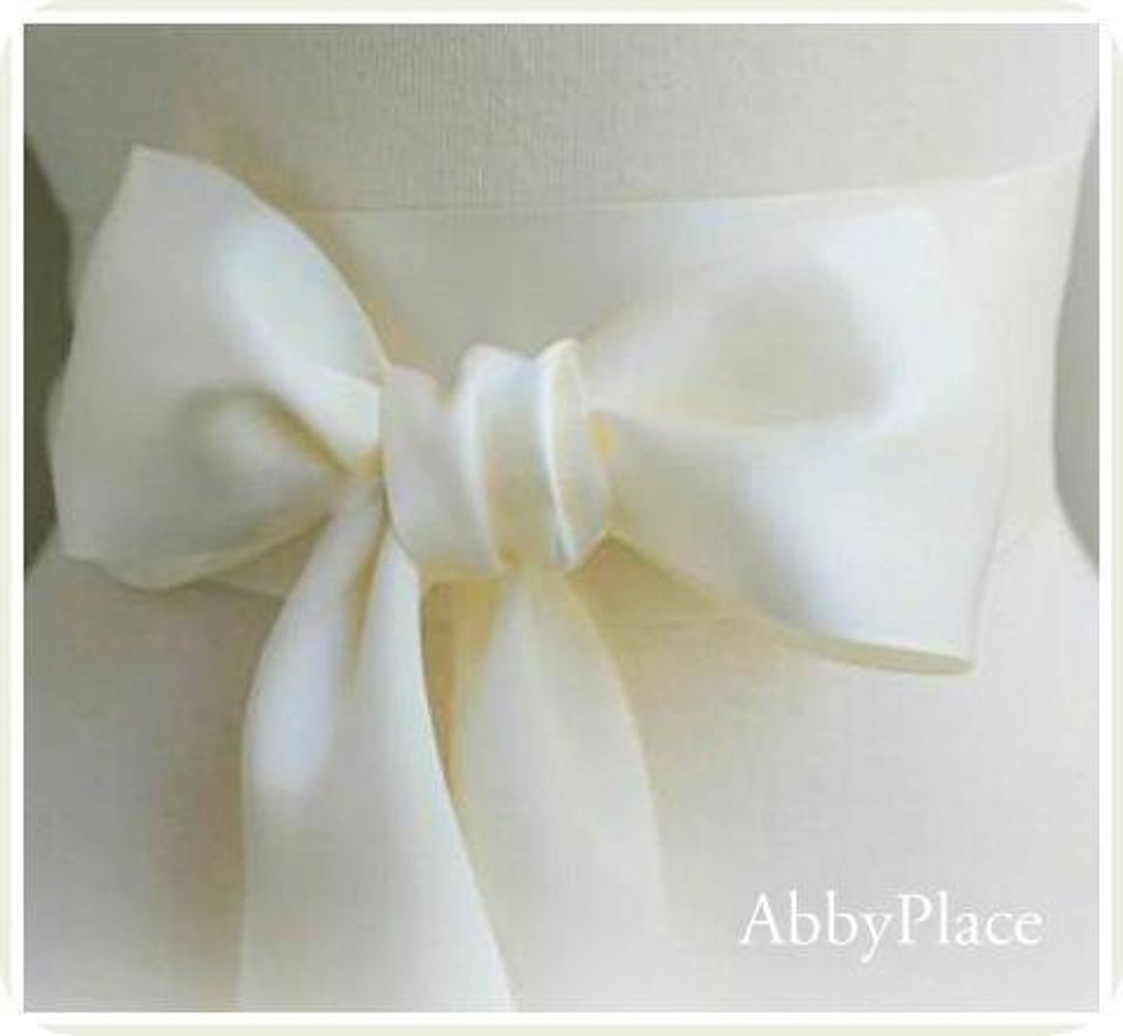Ivory or White Satin Ribbon Sash Ribbon Sash bridal Sash Etsy