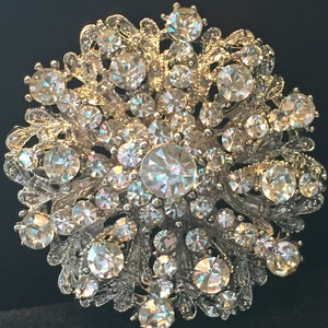 Rhinestone Brooch - Crystal Brooch - Vintage Style Brooch- Perfect For Bridal Wedding Bouquets - Bridal Sash