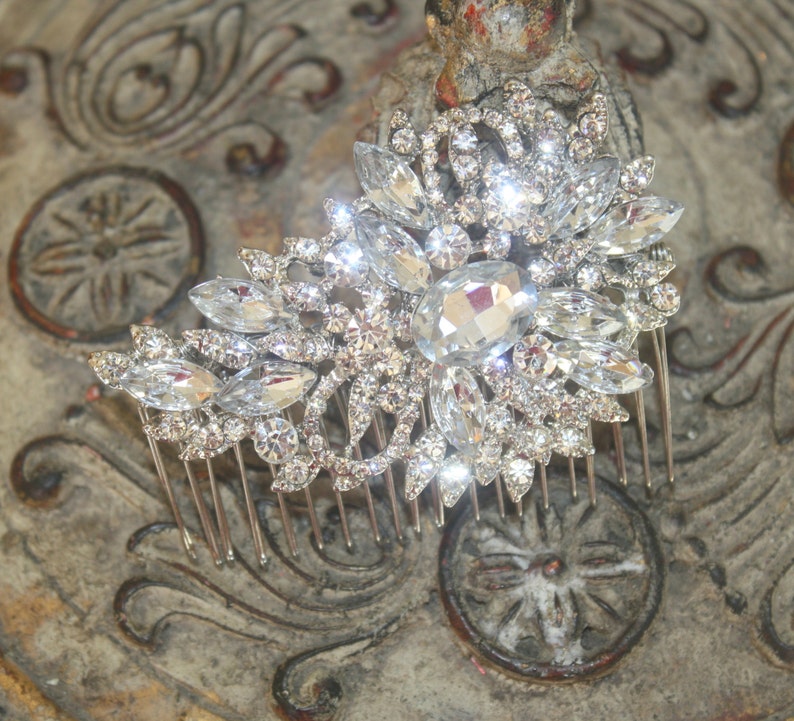 Bridal Headpiece Wedding Hair Comb Wedding Hair Accessories Bridal Hair Comb Bridal Comb Bridal Hair Crystal Wedding Comb