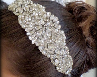 Bridal Headband - Wedding Headband - Bridal Headpiece- Bridal Hairpiece - Simply Beautiful