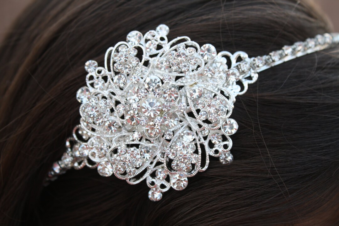 Bandeau étoiles Scintillantes Avec Strass - Serre-tête Festif Pour Femmes - Pour Noël, Mariage, Fête Du Nouvel An