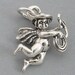 3D COWBOY GUARDIAN ANGEL Solid Sterling Silver .925 Charm Pendant 1626