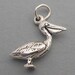 PELICAN BIRD 3D Sterling Silver 925 Charm Pendant sc280