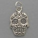 SUGAR SKULL Sterling 925 Charm Day of the Dead Halloween 4481
