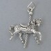 New Sterling Silver 925 Charm Pendant 3D MERRY-GO-ROUND Carousel Horse 1088