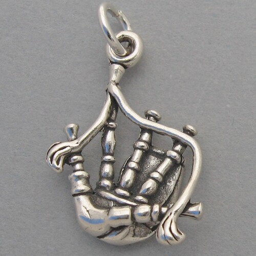 Sterling Silver Musical Instrument Tuba Charm Pendant 3D Etsy