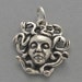 MEDUSA HEAD Sterling Silver 925 Charm Greek Mythology 4565