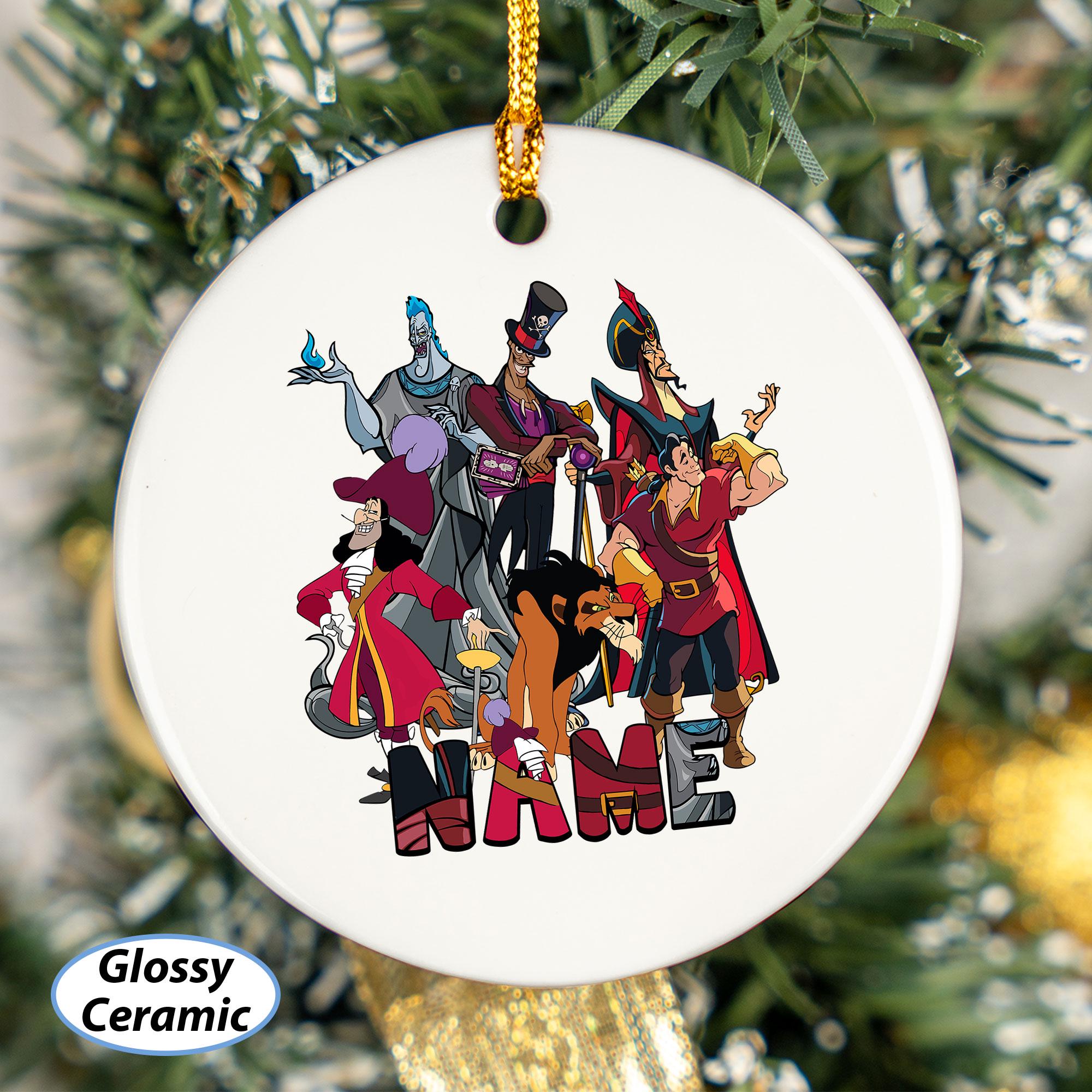 Disney Male Villains Costume Ornament, Disney Bad Guys Ornament