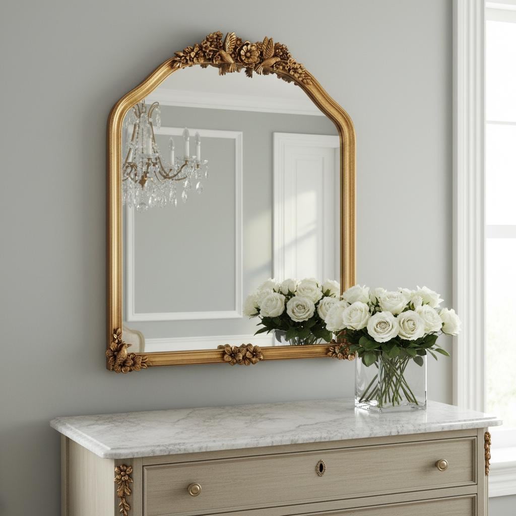 Gold Mirrors 40 Inch Wide - Etsy