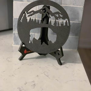 3D Printed Trivet Display Holder | Modern Trivet & Plate Stand Decorative Easel