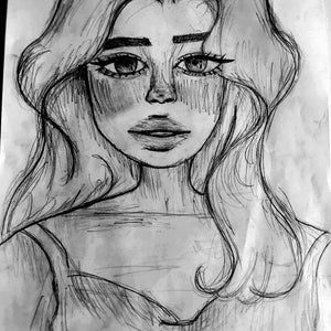 Realistic Pencil Portrait of a Woman- Digital Art for Home & Office