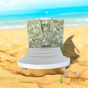 Strandtasche, faltbares Lieblings-Sonnenbank-Pad, wasserabweisend und abnehmbar, tragbare Sonnenbank-Matte, Tasche mit 4 separaten Funktionen, Terrasse-lounge-Matte