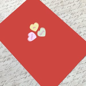FRIES B4 GUYS Galentine Karte Valentine für Freund Karte Valentine Girlfriend Freundin Valentines Card für BFF Karte Girlpower Candy Herz Karte