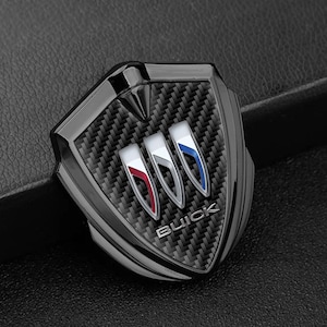 Buick Metal Emblem Sticker |  Sport Self-Adhesive Interior & Exterior Logo | Premium Quality Badge | Gold Silver Gray Frames  1pcs 2pcs