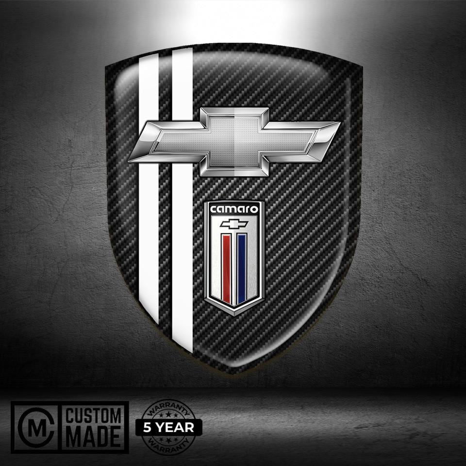 For SS Badge Fender Trunk Emblem Decal Matt Black -3x - Foto 5