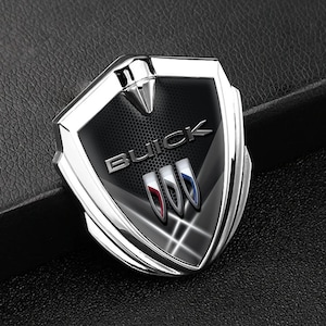 Buick Metal Emblem Sticker |  Sport Self-Adhesive Interior & Exterior Logo | Premium Quality Badge | Gold Silver Gray Frames  1pcs 2pcs
