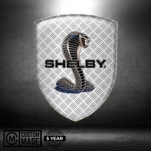 Cobra Shield Emblem - 3D Domed Sticker - Shelby Cobra Badge - Resin Logo Decal - Car Exterior Adhesive Emblem 164 Unique Designs Gift