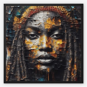 Black Culture Art, Black Rasta Art, African Art Print, Black Woman Art, Reggae Wall Art, Modern Rasta Art, Rastafari Art, Jamaican Culture