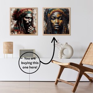 Rasta Woman Art Print: Black Culture, Reggae Wall Decor - Etsy