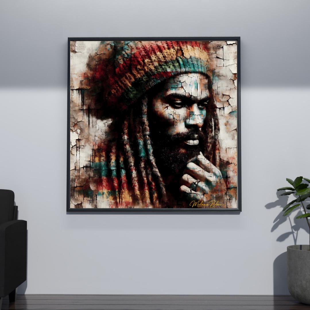 Rasta Man Art Print: Afrocentric Reggae Music Room Decor - Etsy