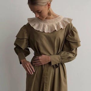 Vintage Midi Dress | Victorian Lady Renaissance Gown | Retro Women’s Dress Inspired by Victorian Era | Elegant Vintage Clothing