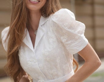 White Midi Dress: Wedding Guest, or Garden Party Dress