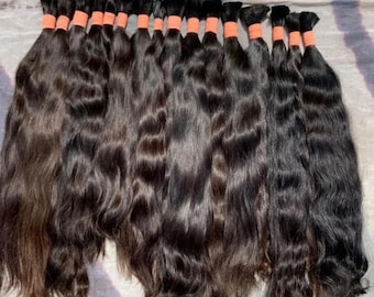 Raw Unprocessed Bulk Hair Extensions- Human hair for Braiding & Sew In - 300g
