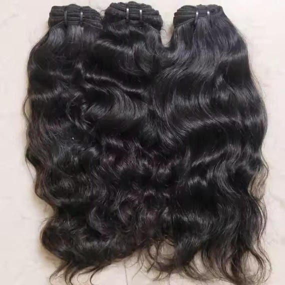 3 Bundles Deal | Raw Indian Wavy Bundles | Natural Color  display picture 1