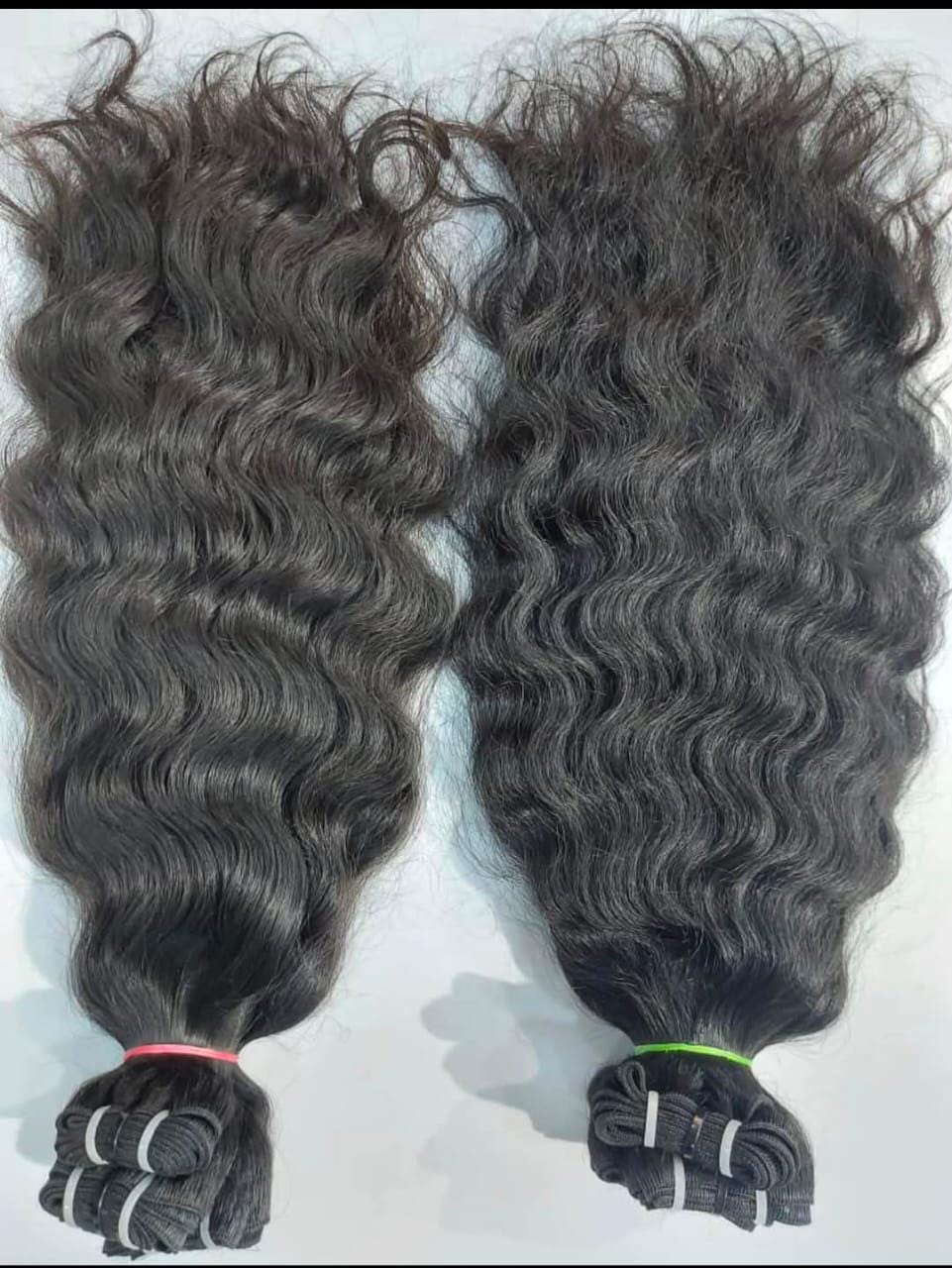100% Raw Unprocessed Indian Temple Remy Weft Hair Bundles